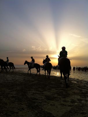  JUAN LUIS LOBATO [Sanlúcar-Cádiz] _ atardecer a galope 