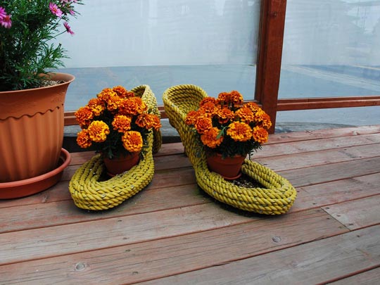  ARACELI SEGARRA _ flowers on the soles of her shoes 